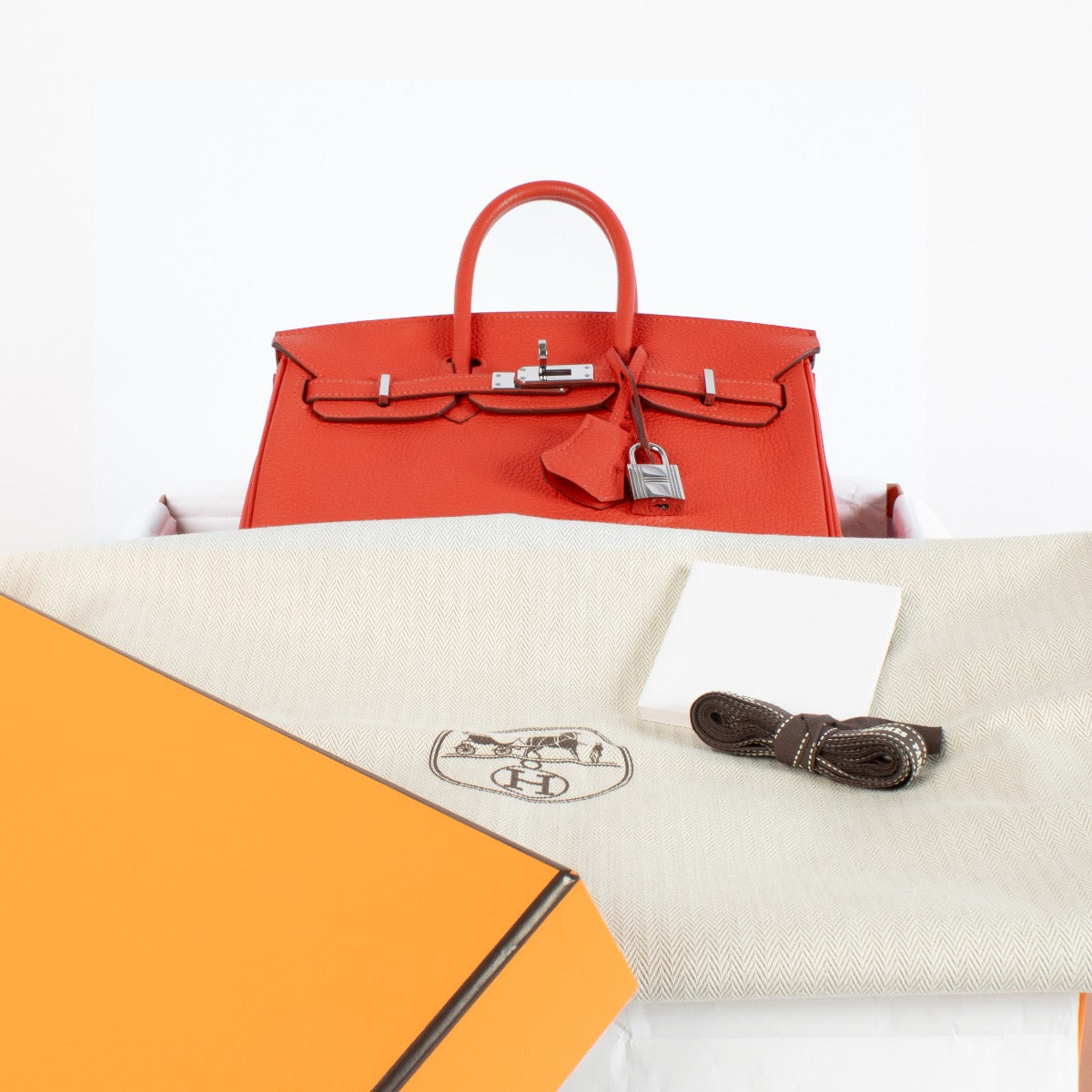 Hermès Birkin 25 Capucine Togo PHW