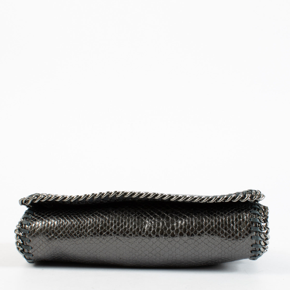 Sac bandoulière portefeuille Falabella Stella McCartney gaufré métallisé