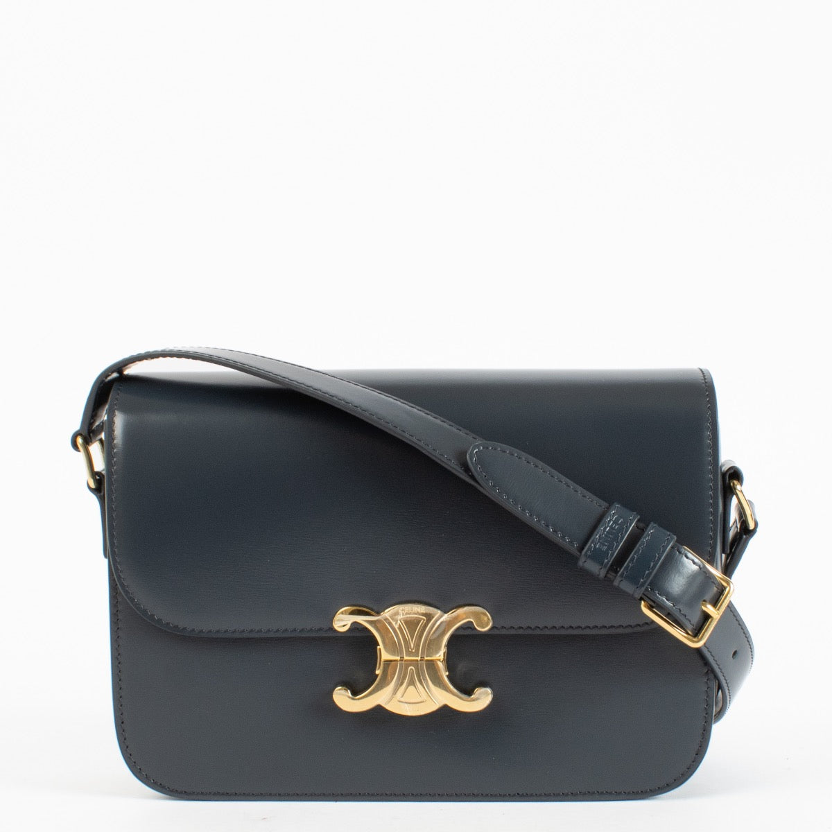 authentic preloved Celine Triumph Classic Blue Sacré on Labellov.com
