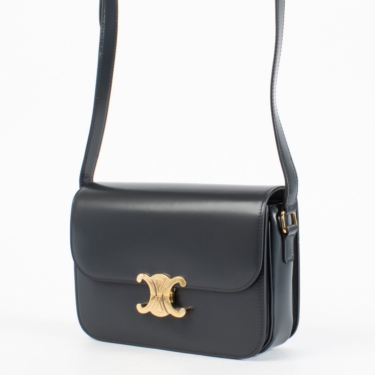 authentic preloved Celine Triumph Classic Blue Sacré on Labellov.com