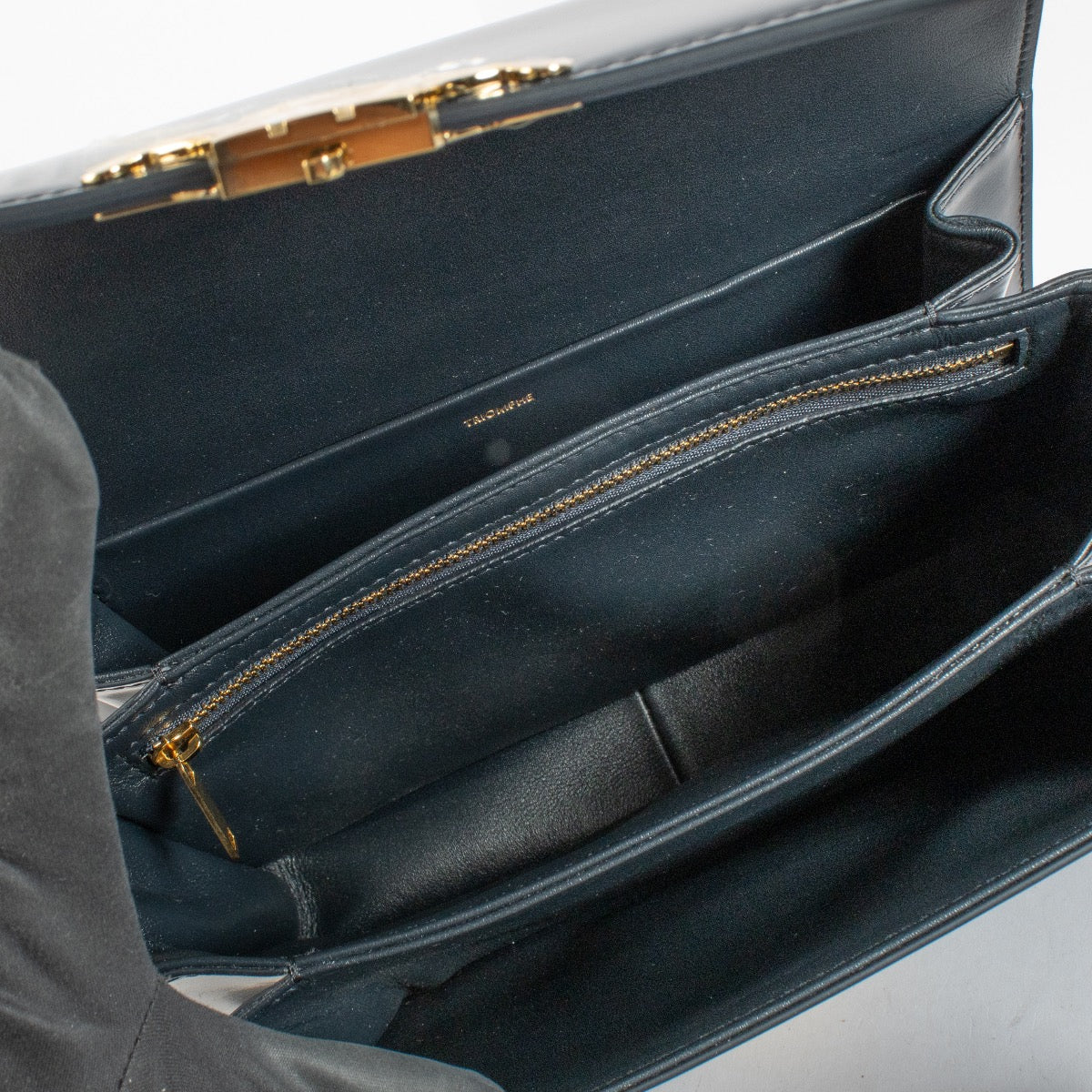 authentic preloved Celine Triumph Classic Blue Sacré on Labellov.com