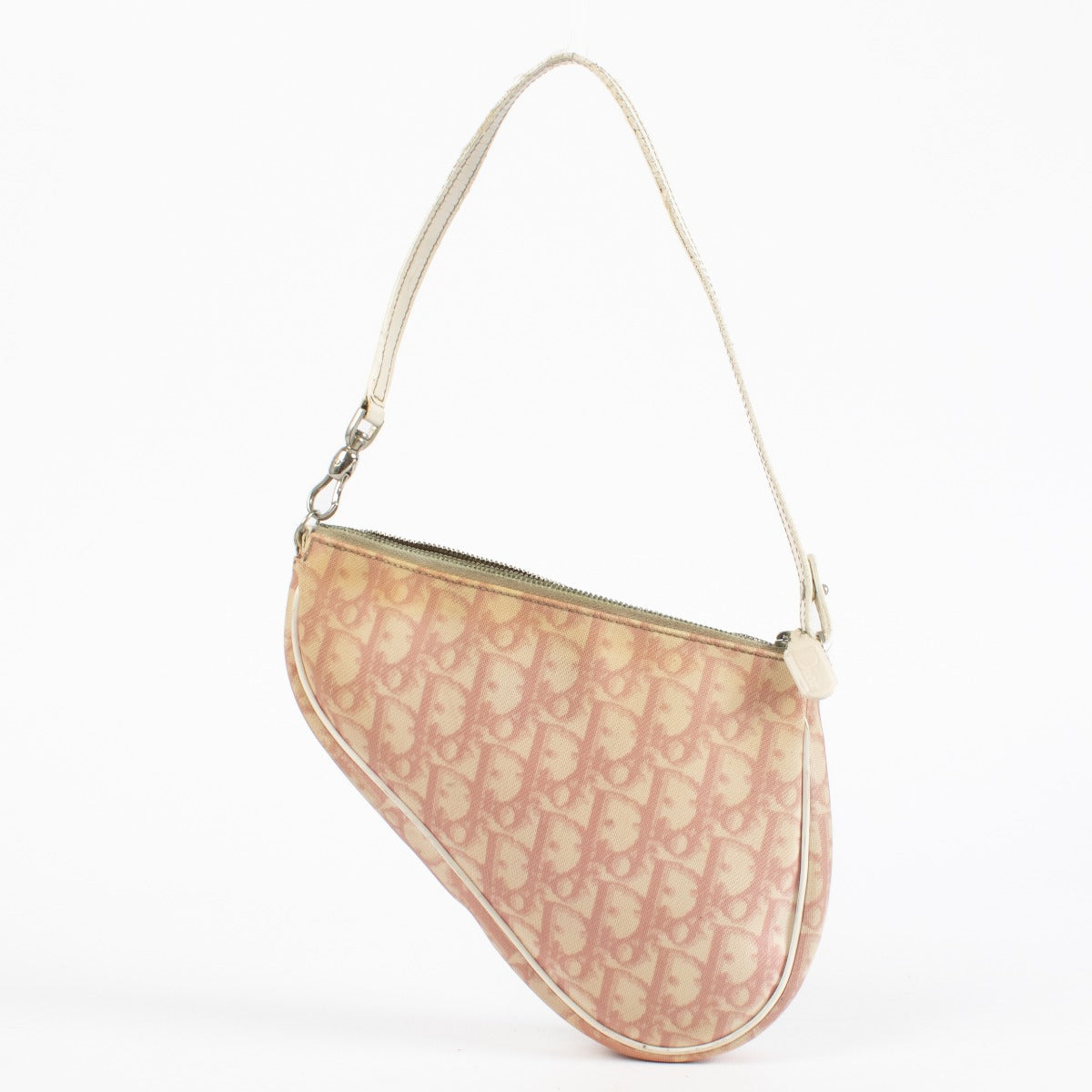 Christian Dior Pink Oblique Saddle Rodeo Pouch