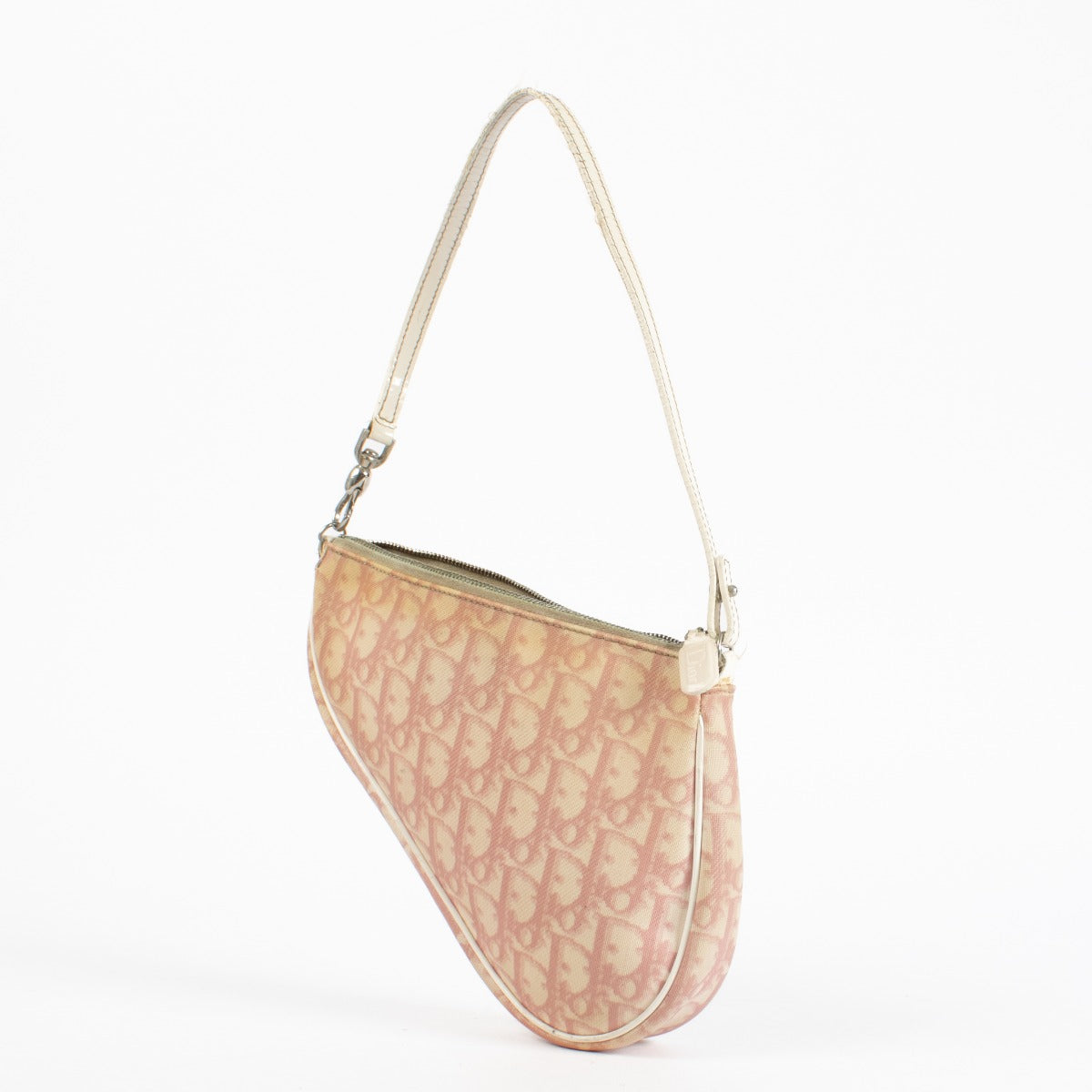 Christian Dior Pink Oblique Saddle Rodeo Pouch