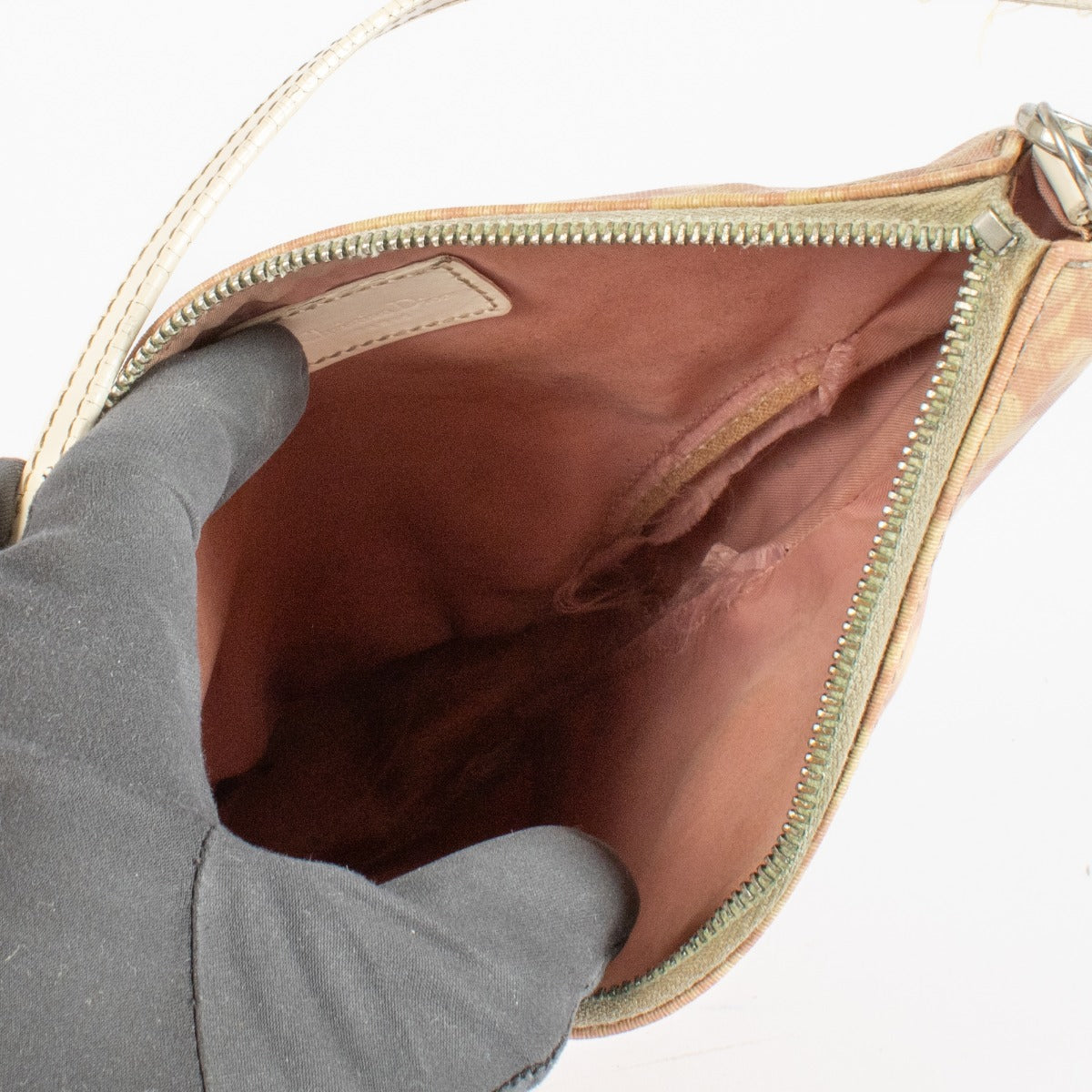 Christian Dior Pink Oblique Saddle Rodeo Pouch