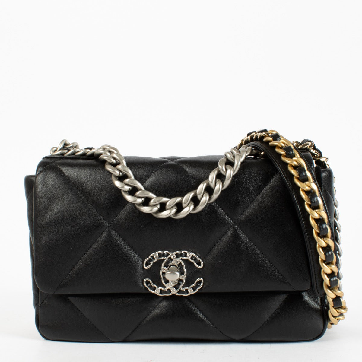Chanel Zwarte Kleine Chanel 19 Tas