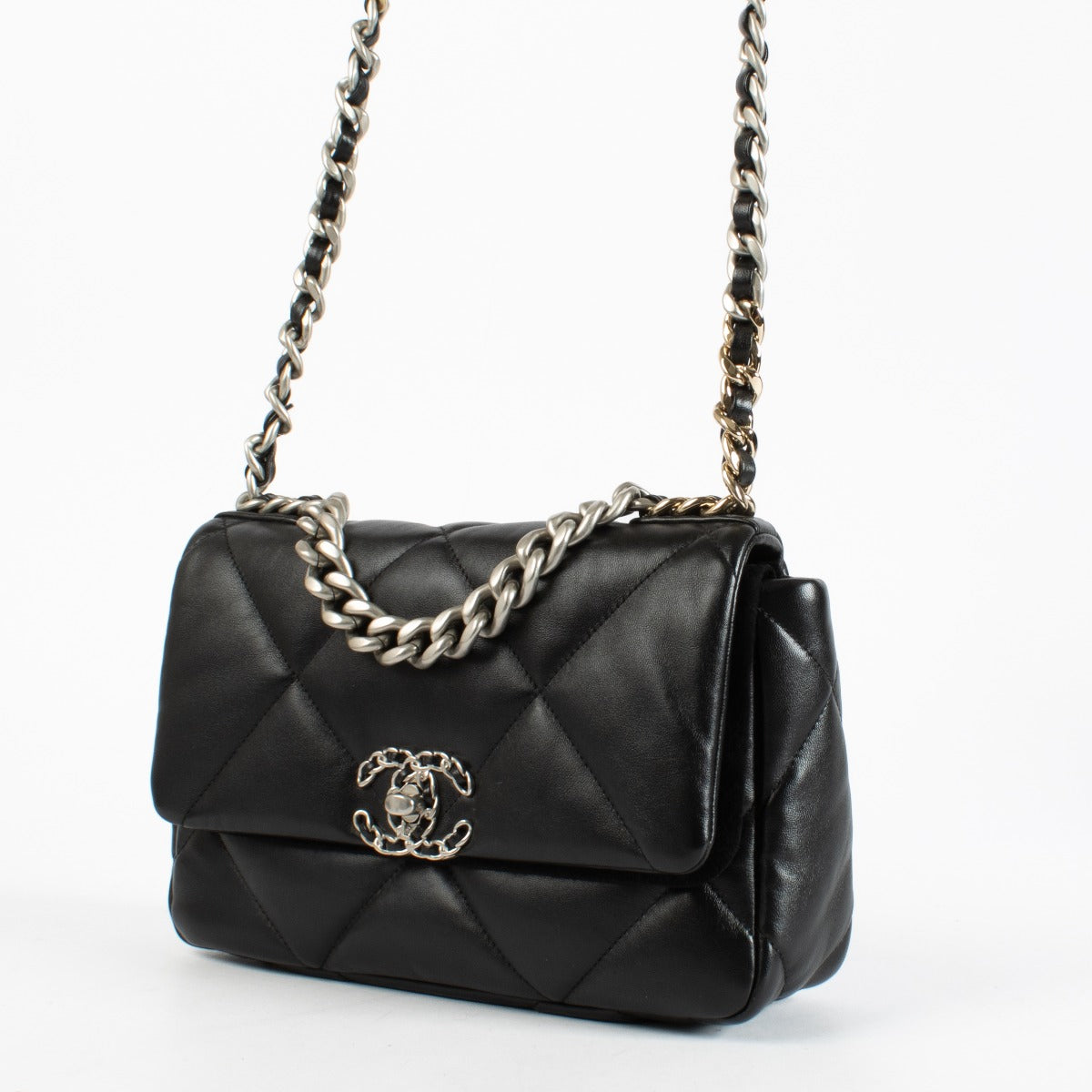 Chanel Zwarte Kleine Chanel 19 Tas