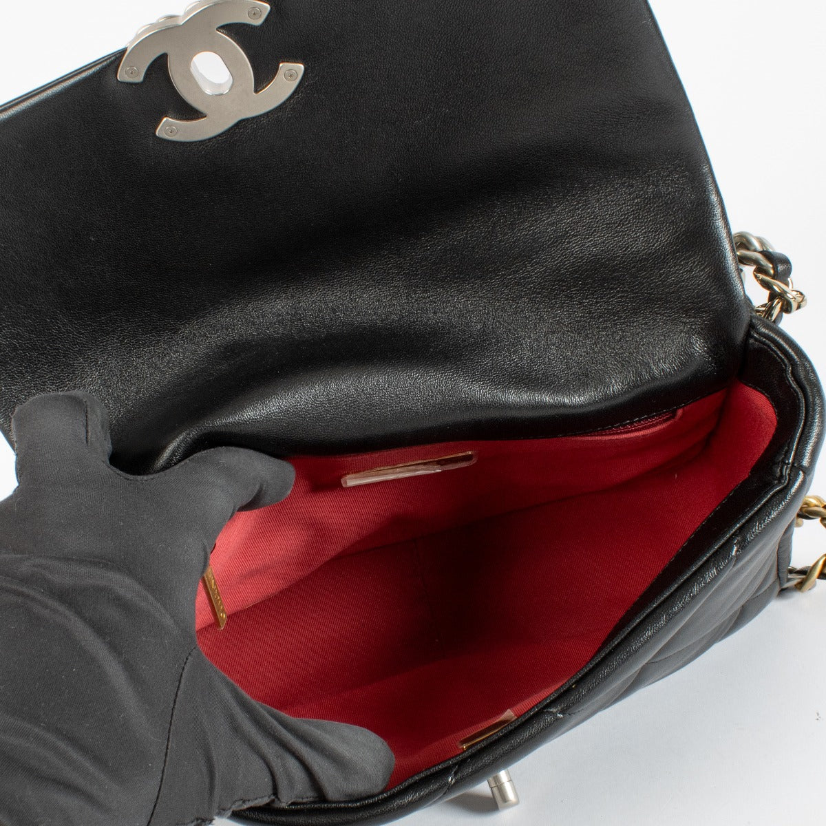Chanel Zwarte Kleine Chanel 19 Tas