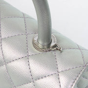 Authentic pre-loved Chanel Small Coco Handle Bag Iridescent Caviar on Labellov.com