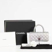 Authentic pre-loved Chanel Small Coco Handle Bag Iridescent Caviar on Labellov.com