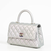 Authentic pre-loved Chanel Small Coco Handle Bag Iridescent Caviar on Labellov.com