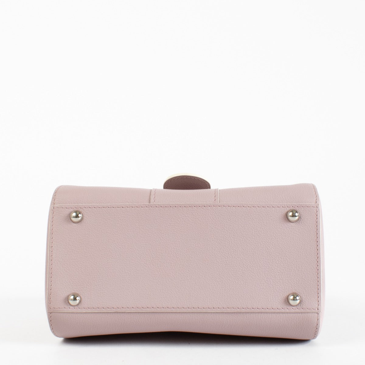 Delvaux Lilas Rodeo Calf Brillant Mini with silver-tone hardware and light interior discolouration on the front panel and folds, available at Labellov.com