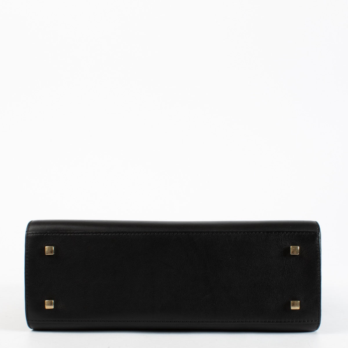 authentic preloved Delvaux Black Calf Souple Tempête MM Top handle on Labellov.com