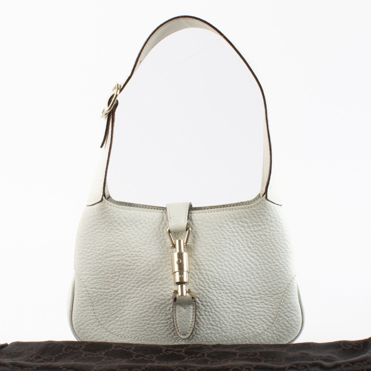 Authentic Second Hand Gucci White Mini Jackie Shoulder Bag on Labellov.com