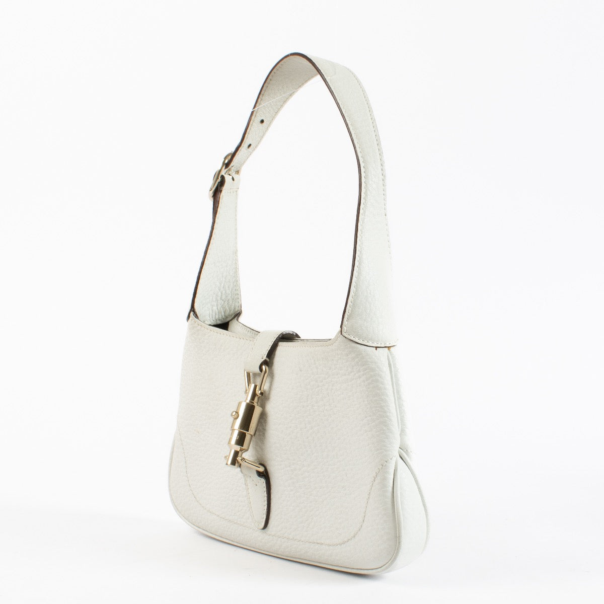 Authentic Second Hand Gucci White Mini Jackie Shoulder Bag on Labellov.com