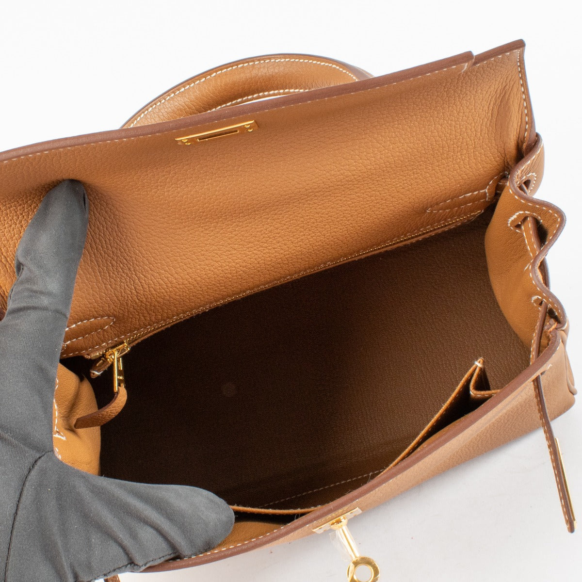 Hermès Kelly 25 Goud Togo GHW