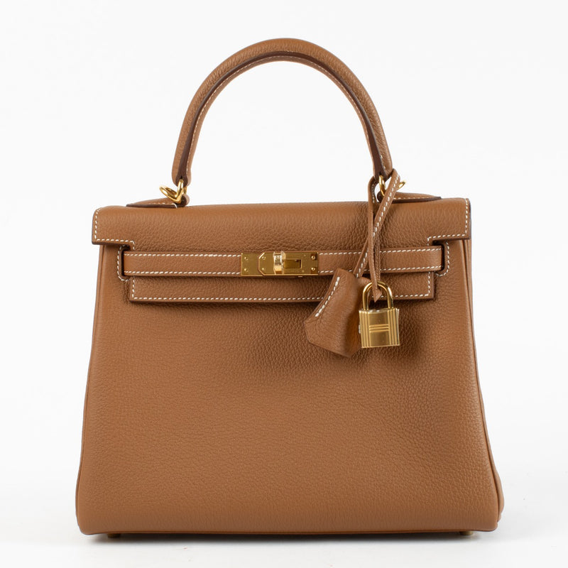 Hermès Kelly 25 Gold Togo GHW