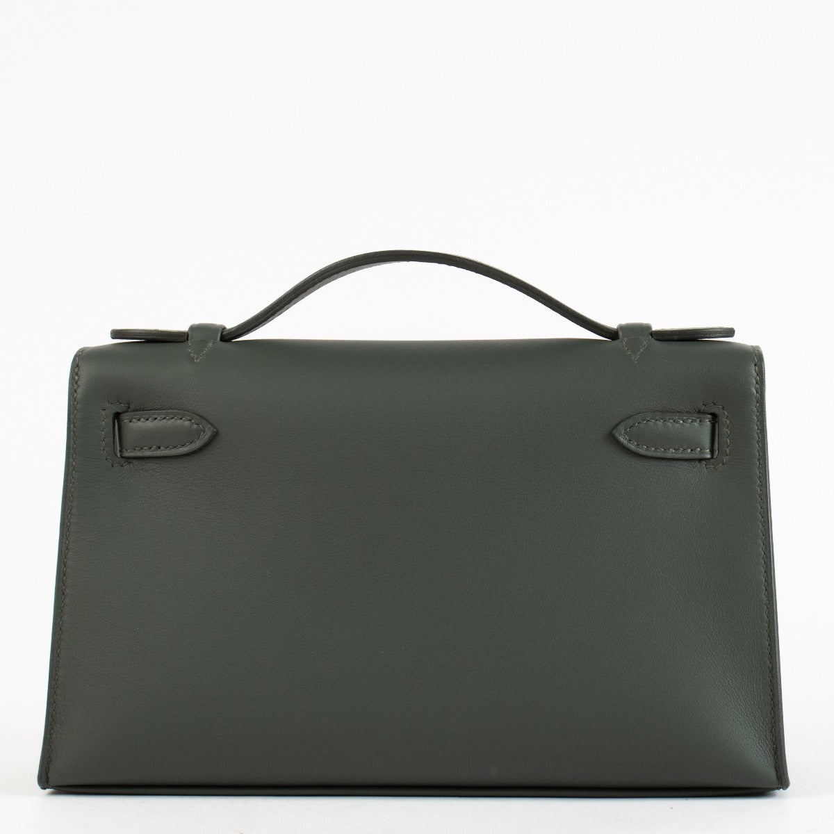 Hermès Kelly Mini Pochette Vert Mangrove Swift PHW