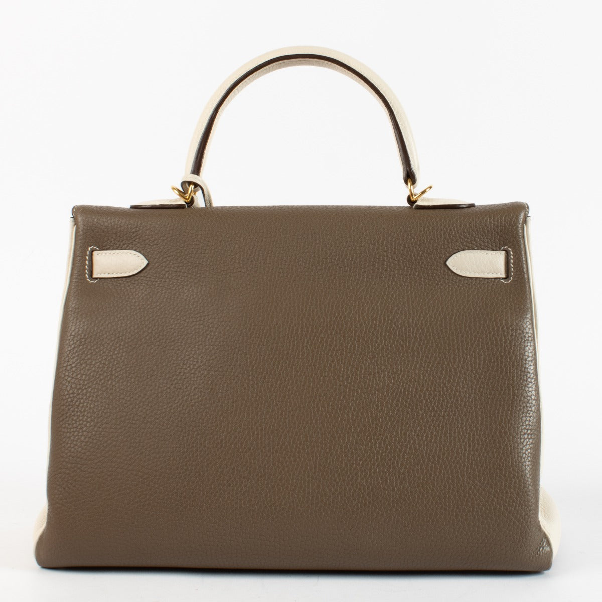 Hermès HSS Kelly 35 Etoupe/Nata Clemence GHW
