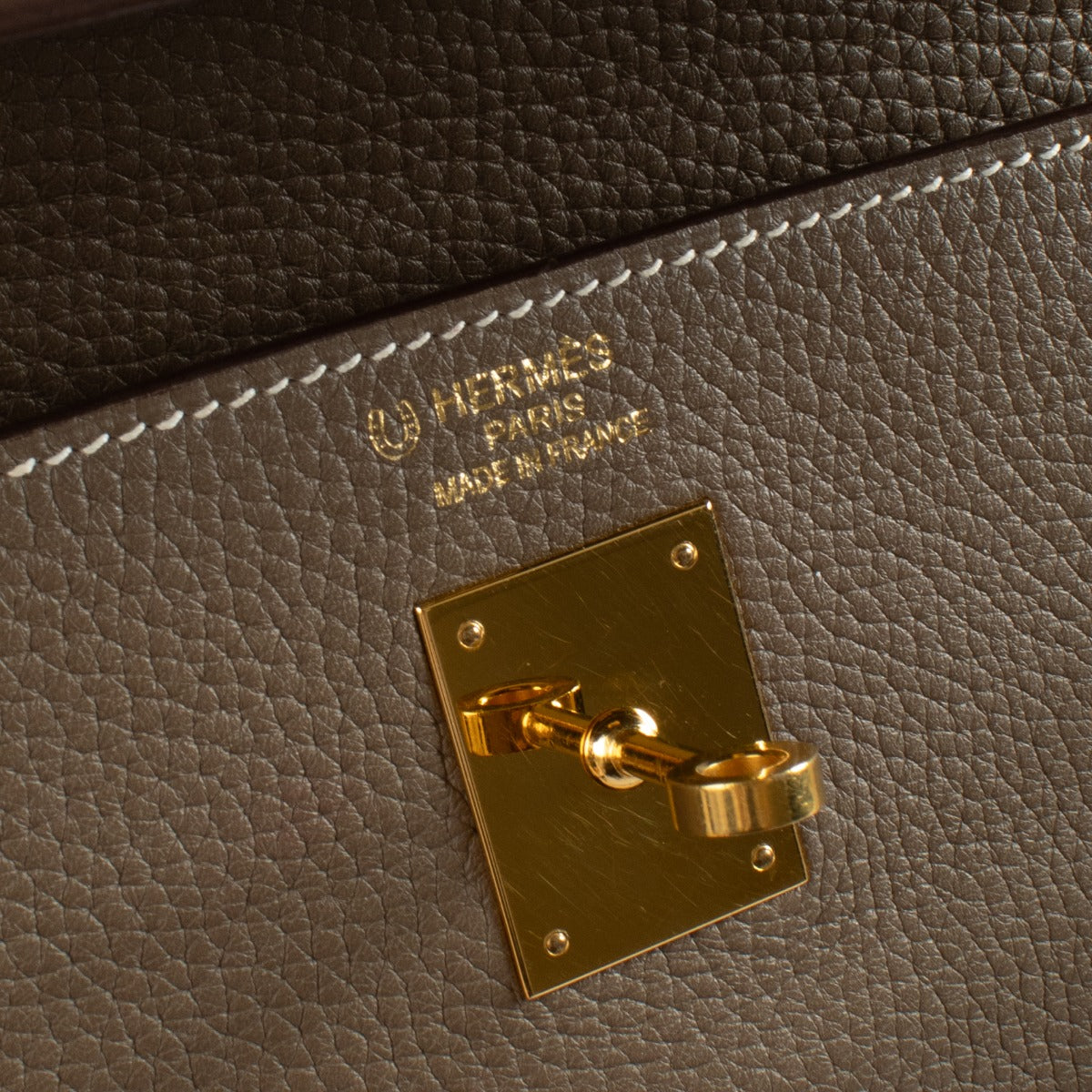 Hermès HSS Kelly 35 Etoupe/Nata Clemence GHW