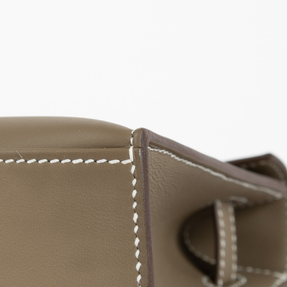 Hermès Kelly Mini Pochette Étoupe Swift PHW