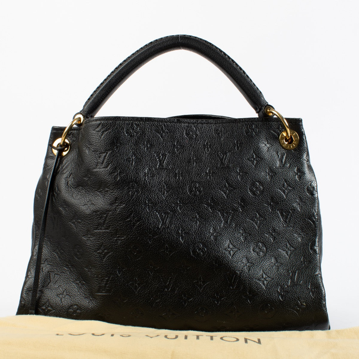 Authentic Second Hand Louis Vuitton Black Monogram Artsy MM Shoulder Bag on Labellov.com