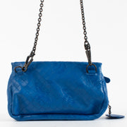 Authentic Second Hand Bottega Veneta Blue Butterfly Crossbody Bag on Labellov.com