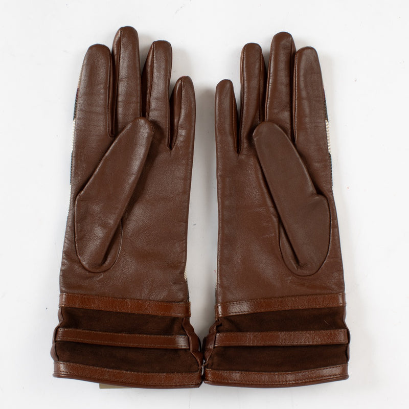 Authentic Second Hand Burberry Check Gloves on Labellov.com