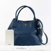 Authentic Second Hand Prada Blue Hobo bag on Labellov.com