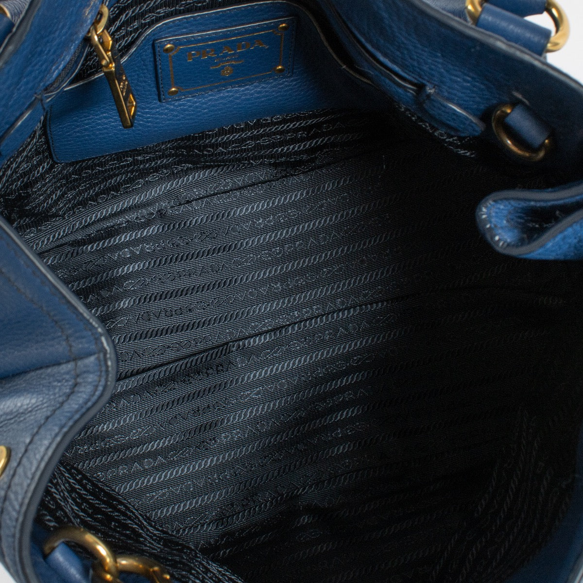 Authentic Second Hand Prada Blue Hobo bag on Labellov.com