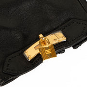 Shop this 100% authentic Hermès Black Leather Goya Gloves in size 8 at Labellov.com.
