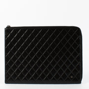 Authentic Second Hand Chanel Black Laptop Case Travel Bag on Labellov.com
