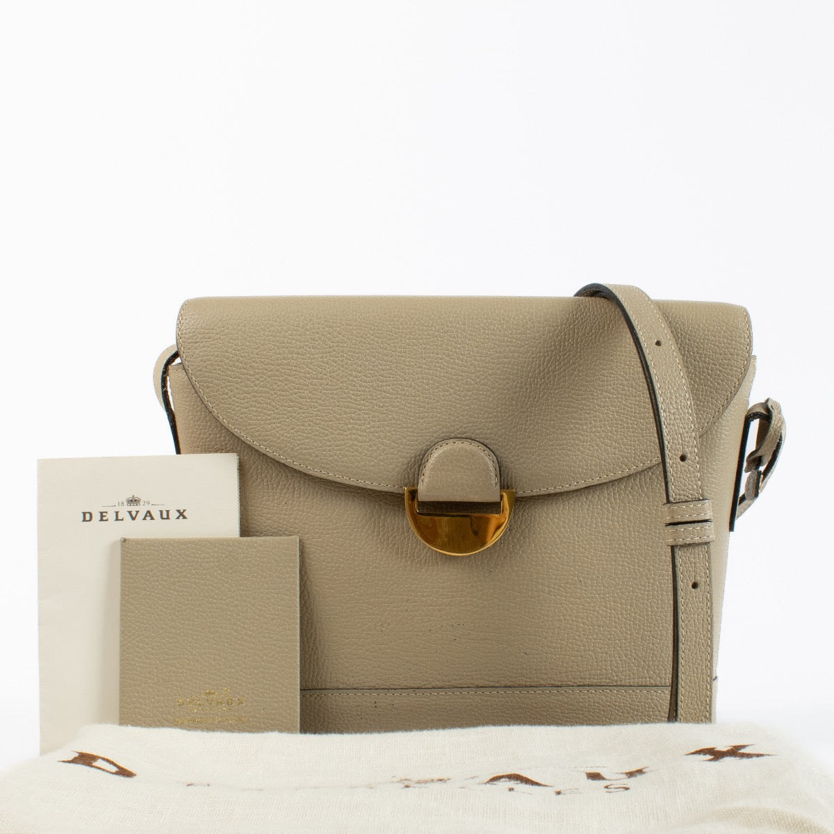 Authentic Second Hand Delvaux Beige Crossbody on Labellov.com