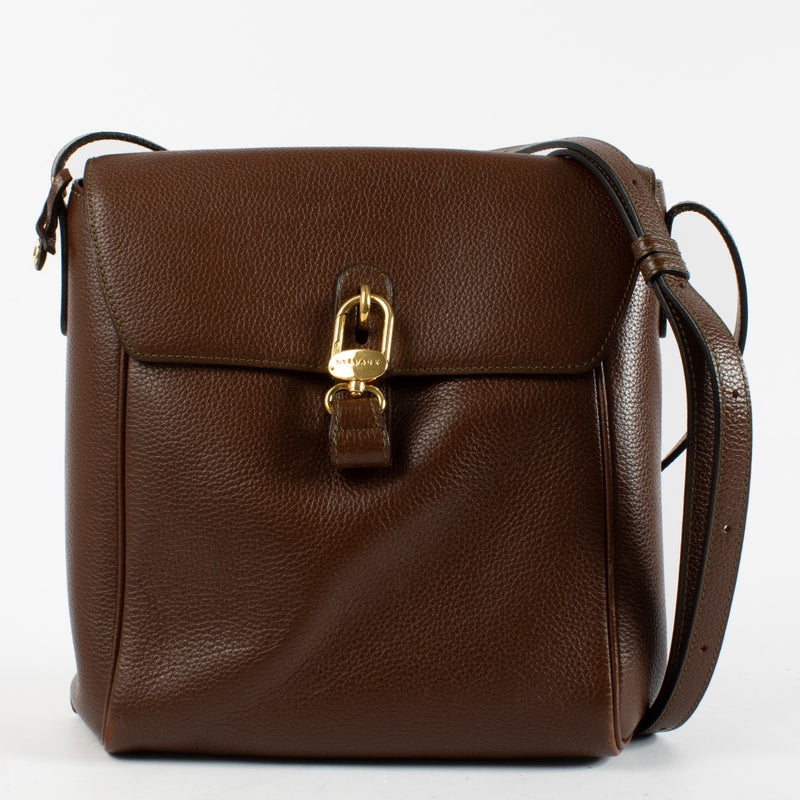 Authentic Second Hand Delvaux Brown Rubis Shoulder Bag on Labellov.com
