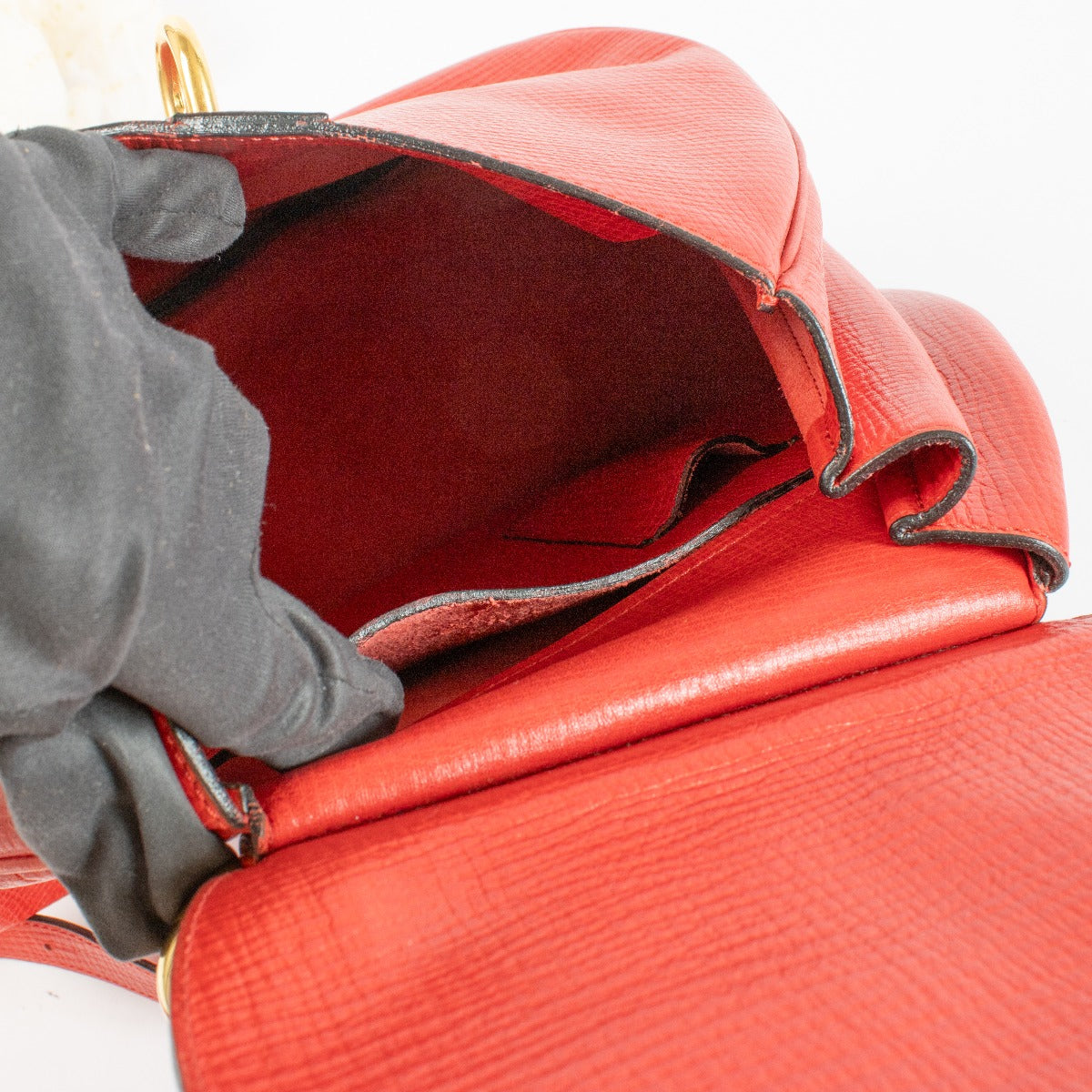 Sac Cerceau rouge Delvaux