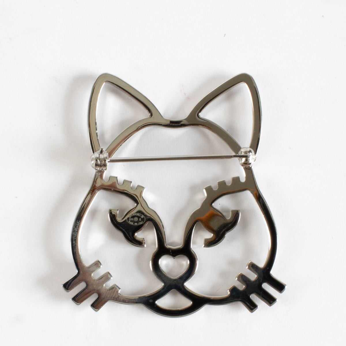 Chanel 16K Crystal Cat Brooch