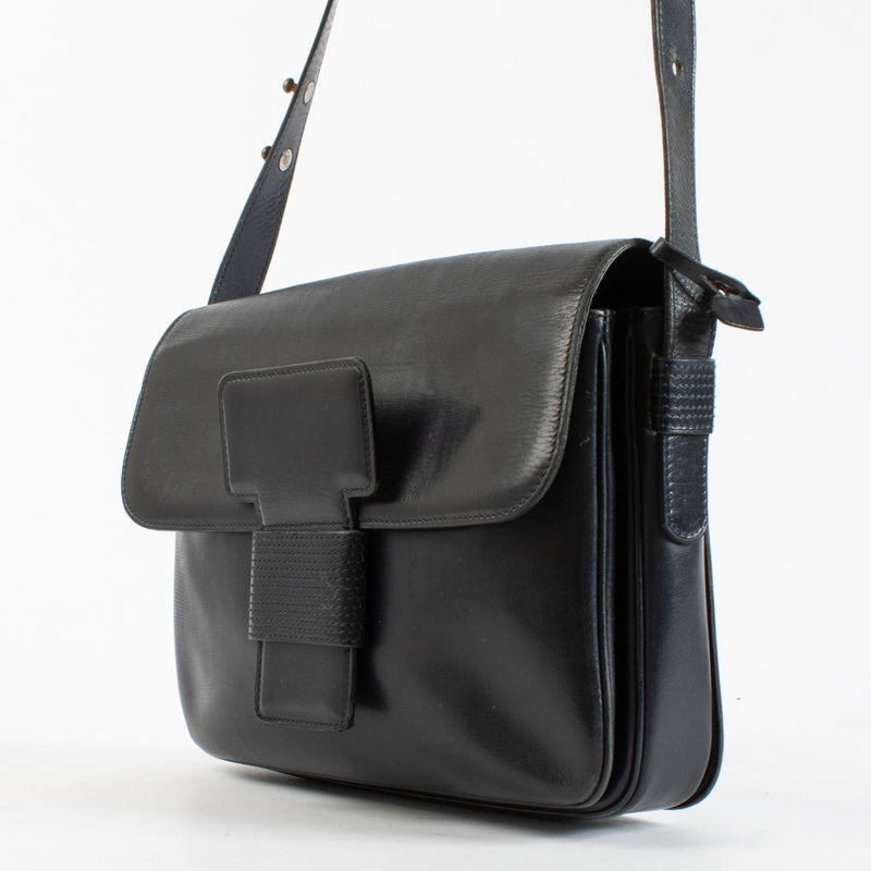 Authentic preloved Delvaux Blue Shoulder Bag on Labellov.com