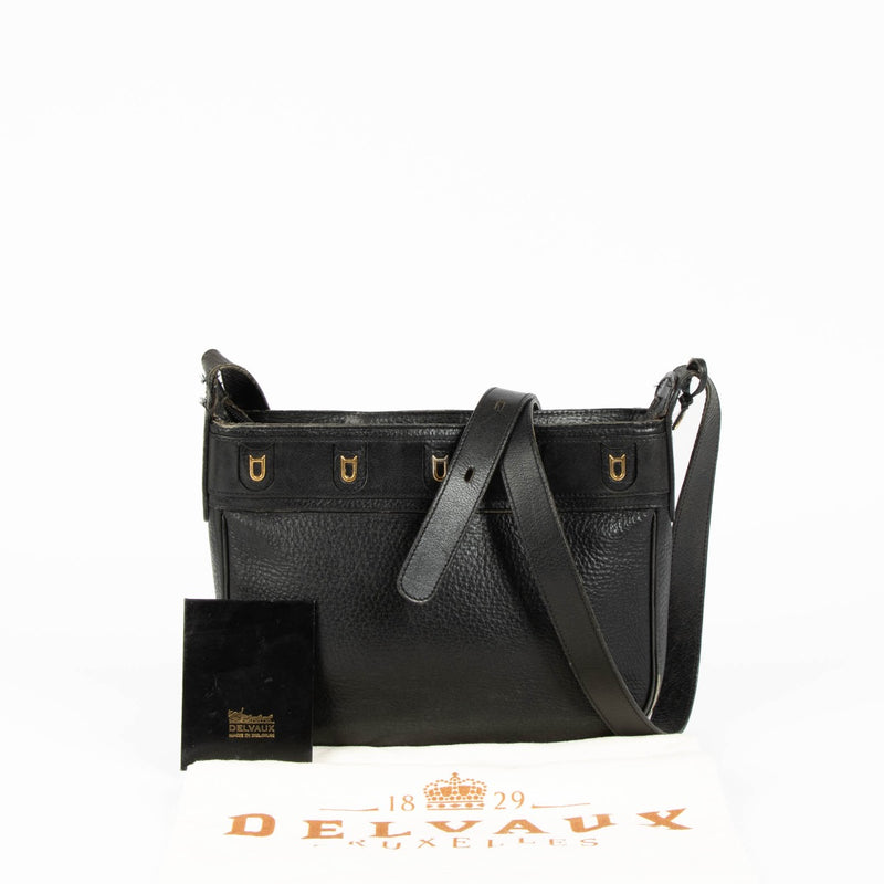 Shop Authentic Delvaux Black Vintage Crossbody Bag on Labellov.com