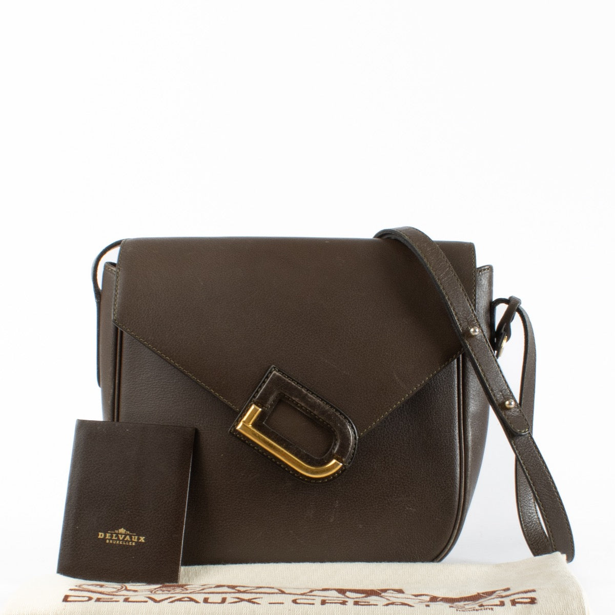 Authentic second-hand Delvaux Brown Orphé Crossbody on Labellov.com