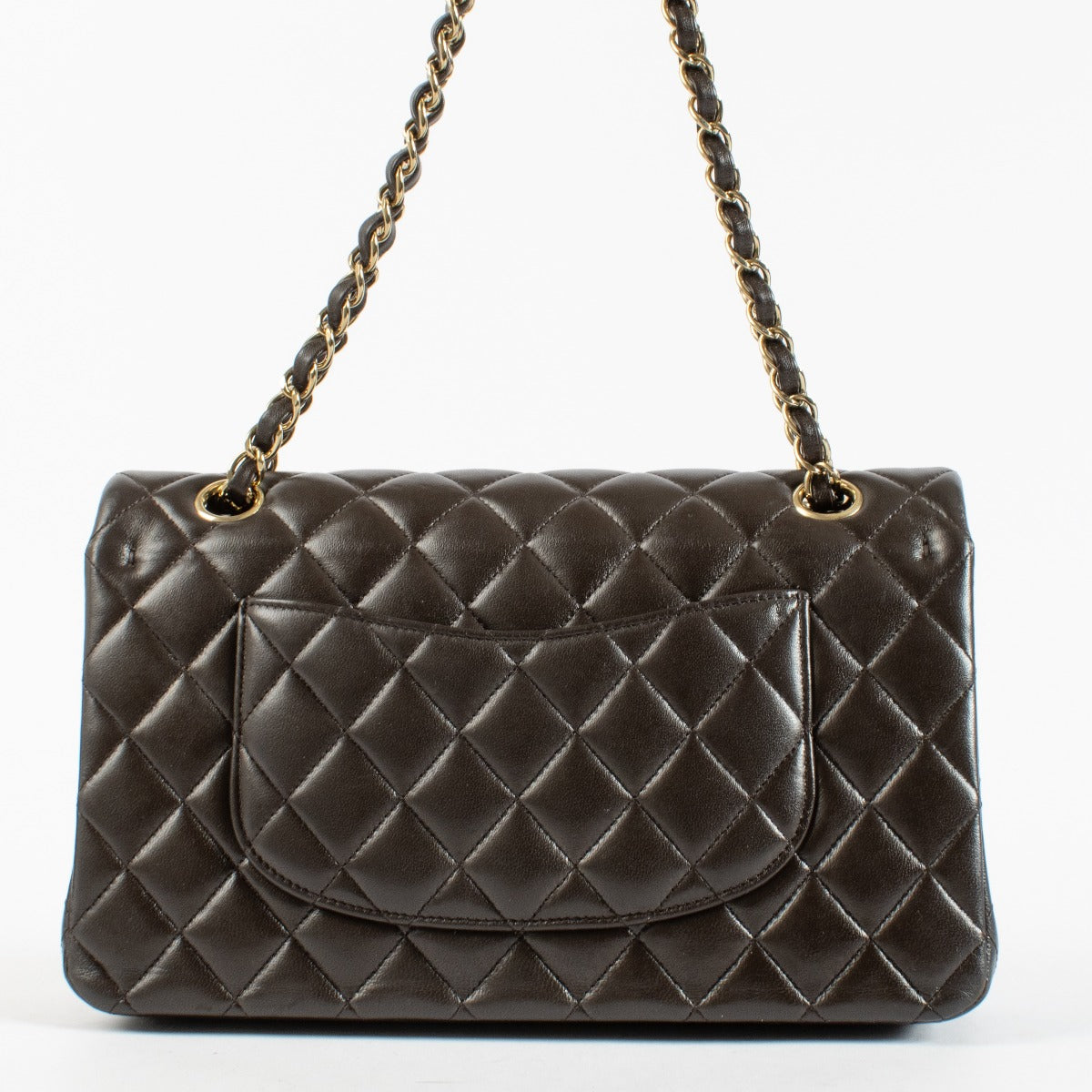 Authentic preloved Chanel Brown Lambskin Medium Classic 11.12 Handbag on Labellov.com