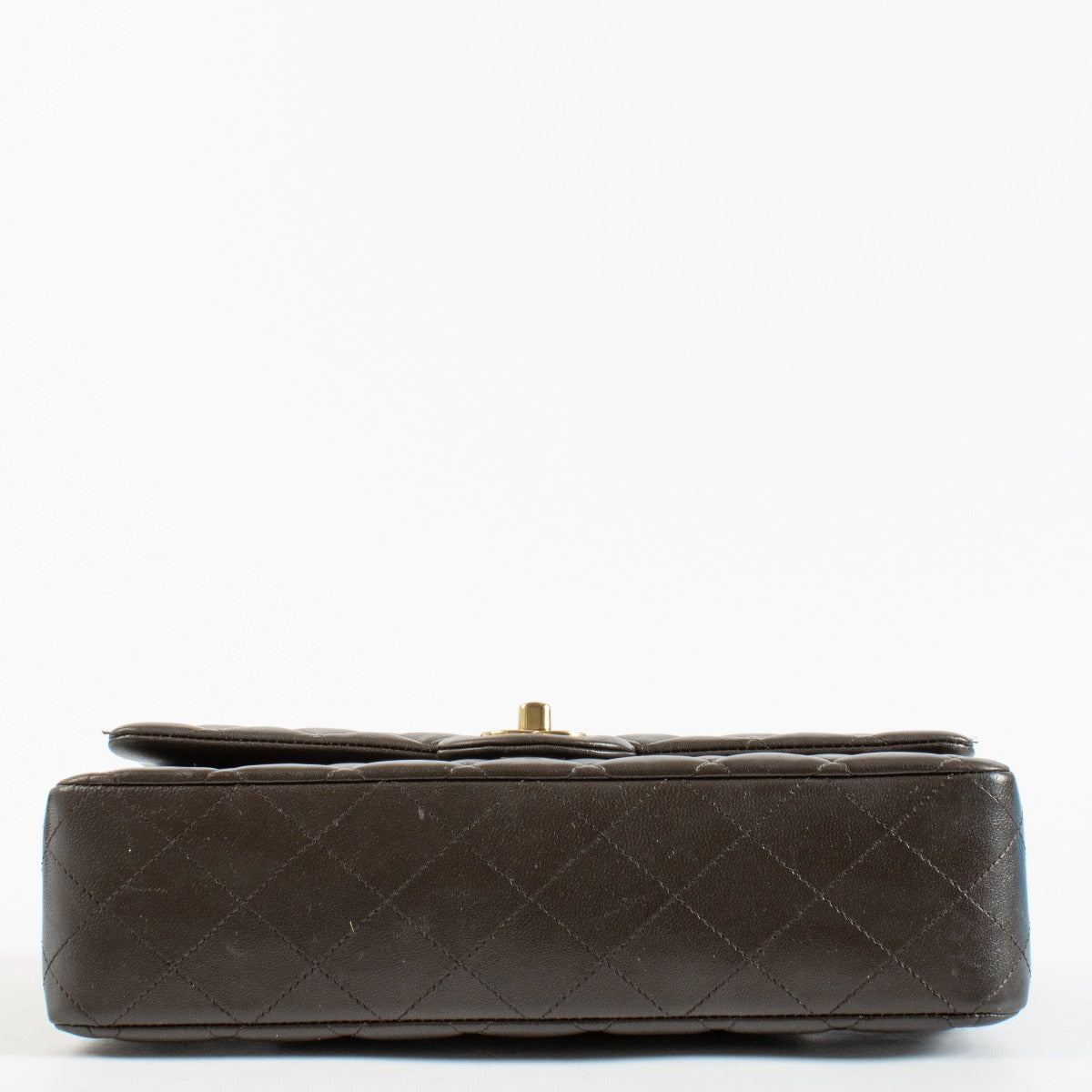 Authentic preloved Chanel Brown Lambskin Medium Classic 11.12 Handbag on Labellov.com