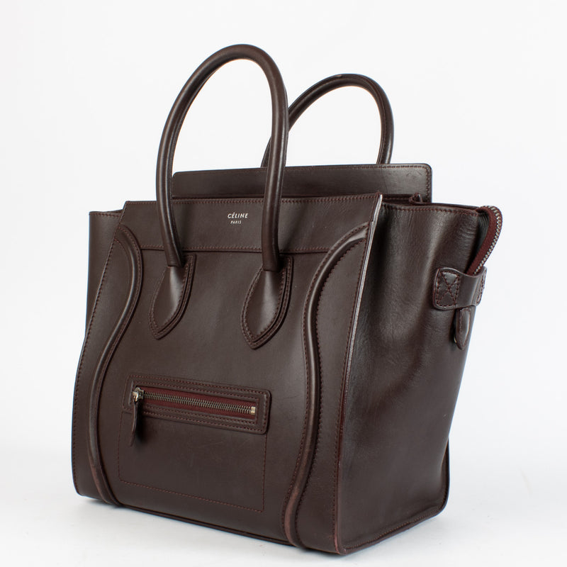 Celine Burgundy Luggage Bag aan de beste prijs bij Labellocv tweedehands luxe.