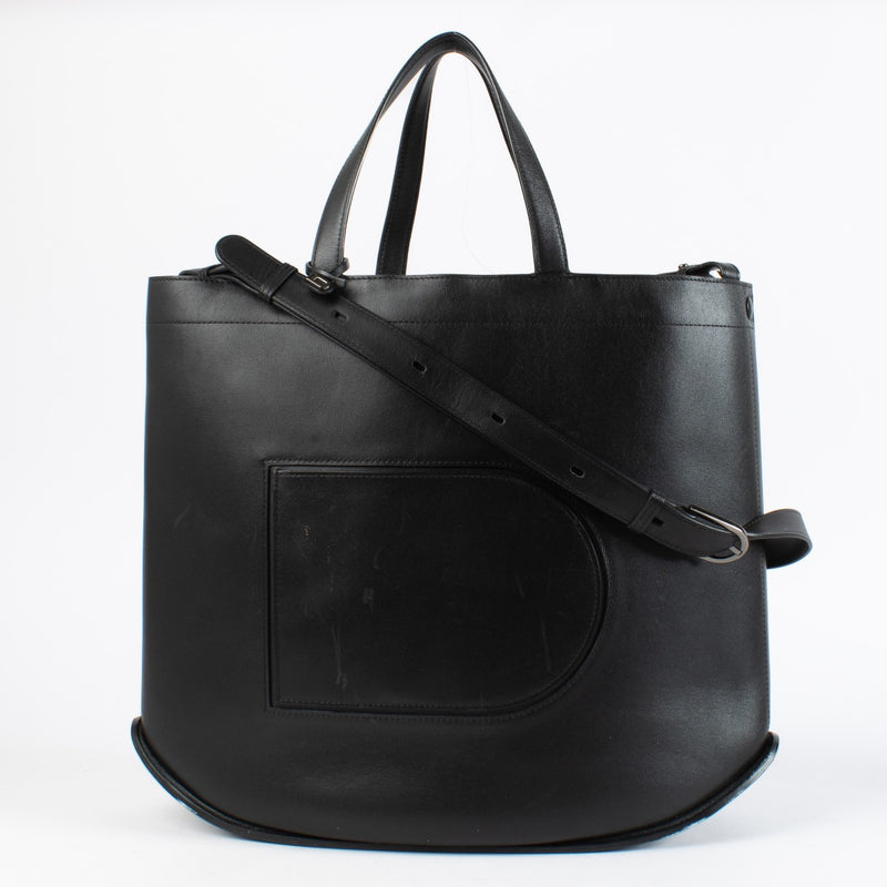 Authentic Preloved Delvaux Black Shopper D Top Handle on Labellov.com