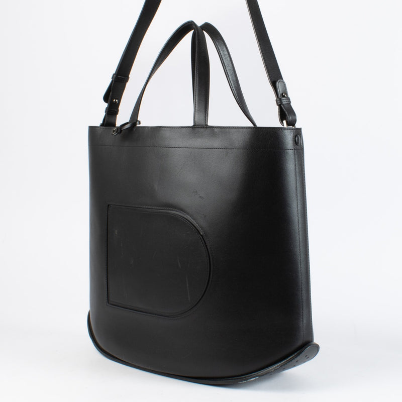 Authentic Preloved Delvaux Black Shopper D Top Handle on Labellov.com