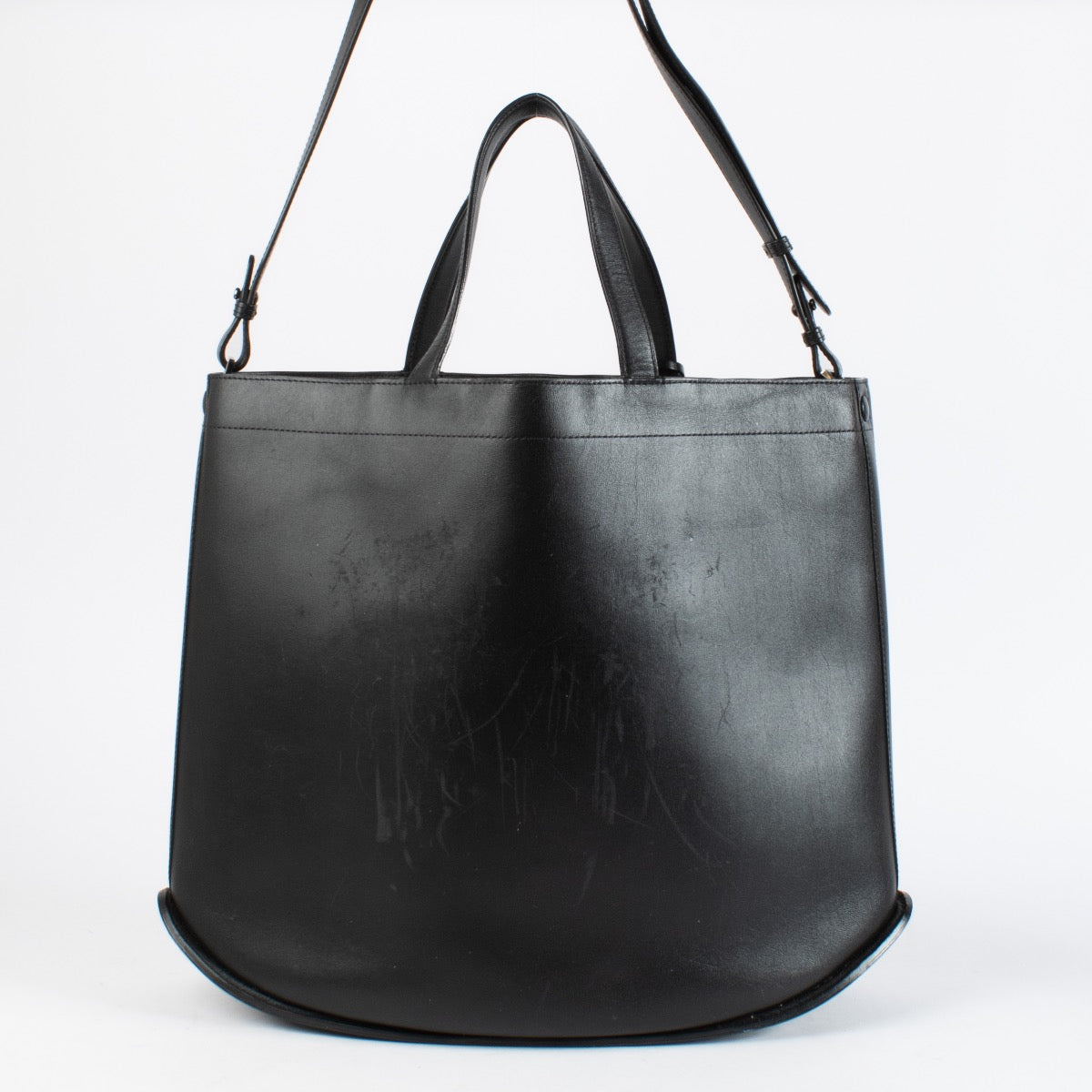 Authentic Preloved Delvaux Black Shopper D Top Handle on Labellov.com