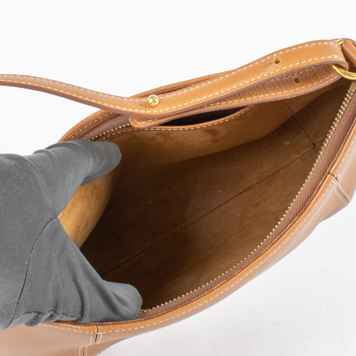 Sac à bandoulière Delvaux Cognac Désir