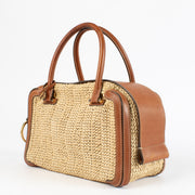 Authentic Preloved Delvaux Beige Raffia Cool Box on Labellov.com