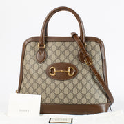 Authentic Preloved Gucci Monogram Horsebit Top handle on Labellov.com