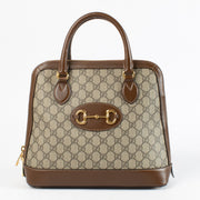 Authentic Preloved Gucci Monogram Horsebit Top handle on Labellov.com