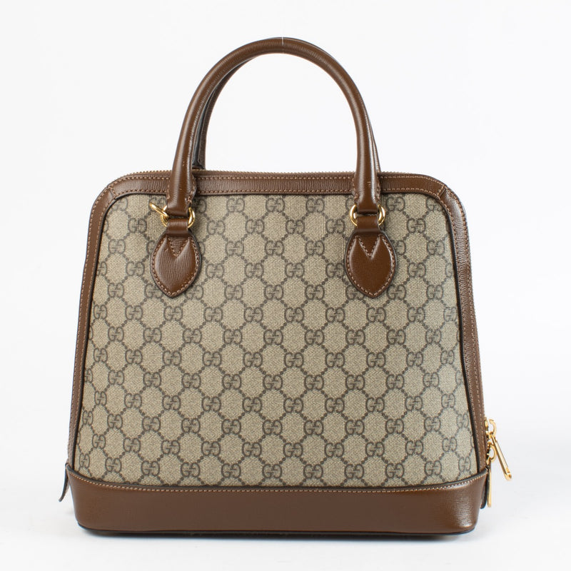 Authentic Preloved Gucci Monogram Horsebit Top handle on Labellov.com