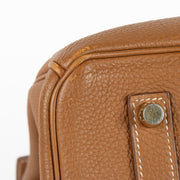 authentic preloved Hermès Birkin 35 Verso Gold/Geranium Togo GHW on Labellov.com